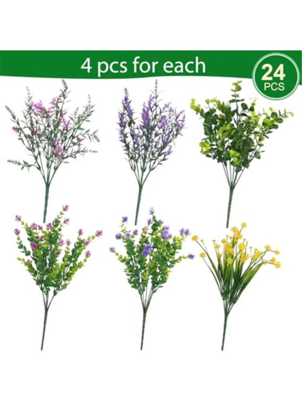 Artificial Outdoor Flowers UV Resistant Faux Daisy Hanging Planter Porch Decor